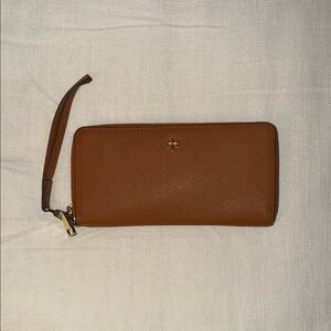 Tory Burch Tan Wristlet Clutch